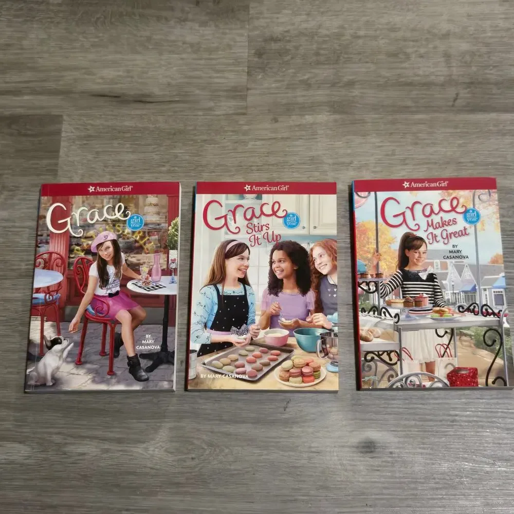 American Girl Grace Girl of the Year Book Lot of 3 Books 1,2,3